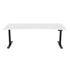 Stehpult elektrisch PREMIUM weiss/schwarz 200 x 92 cm