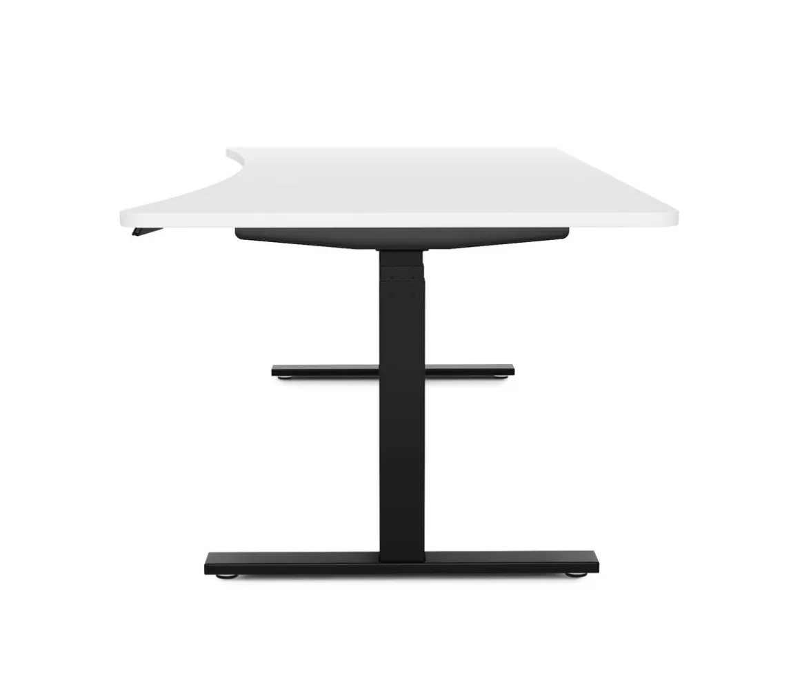 Stehpult elektrisch PREMIUM weiss/schwarz 200 x 92 cm