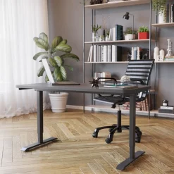 Stehpult elektrisch PREMIUM schwarz 120 x 60 cm