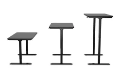 Stehpult elektrisch PREMIUM schwarz 120 x 60 cm