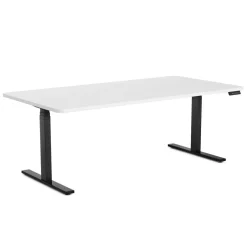Stehpult elektrisch PREMIUM weiss/schwarz 180 x 90 cm