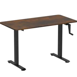 Stehpult manuell höhenverstellbar schwarz/vintage 120 x 60 cm
