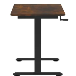 Stehpult manuell höhenverstellbar schwarz/vintage 120 x 60 cm