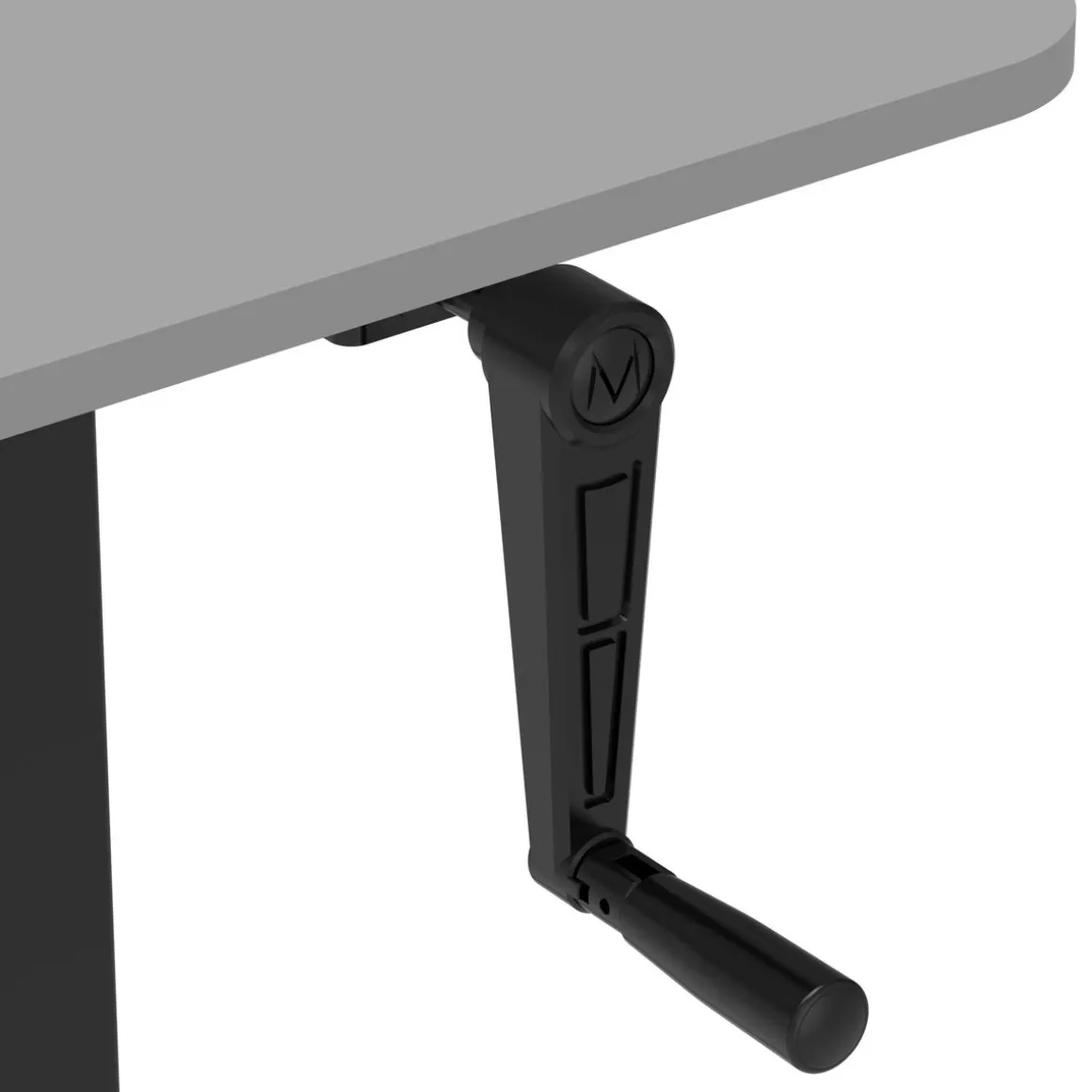 Stehpult manuell höhenverstellbar grau/schwarz 120 x 60 cm