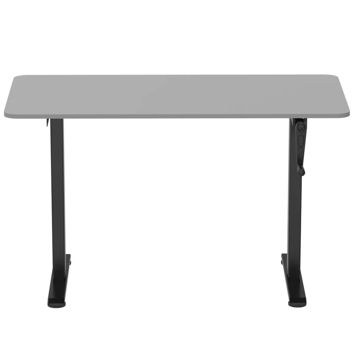 Stehpult manuell höhenverstellbar grau/schwarz 120 x 60 cm