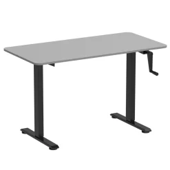 Stehpult manuell höhenverstellbar grau/schwarz 120 x 60 cm