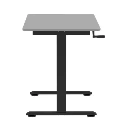 Stehpult manuell höhenverstellbar grau/schwarz 120 x 60 cm