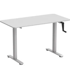Stehpult manuell höhenverstellbar weiss 120 x 60 cm