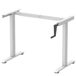 Stehpult manuell höhenverstellbar grau/weiss 120 x 60 cm