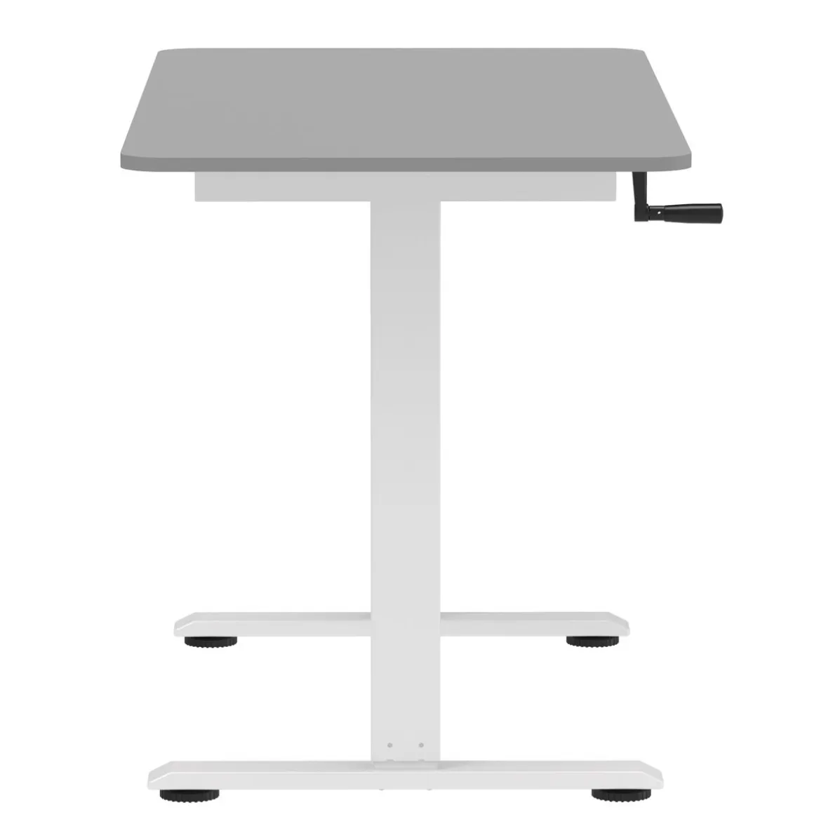 Stehpult manuell höhenverstellbar grau/weiss 120 x 60 cm