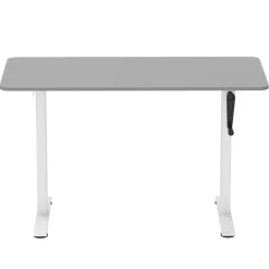Stehpult manuell höhenverstellbar grau/weiss 120 x 60 cm