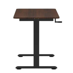 Stehpult manuell höhenverstellbar braun/schwarz 120 x 60 cm