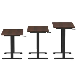 Stehpult manuell höhenverstellbar braun/schwarz 120 x 60 cm