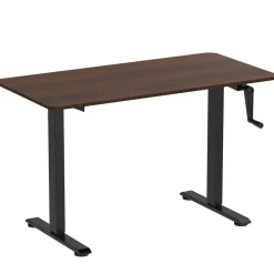 Stehpult manuell höhenverstellbar braun/schwarz 120 x 60 cm