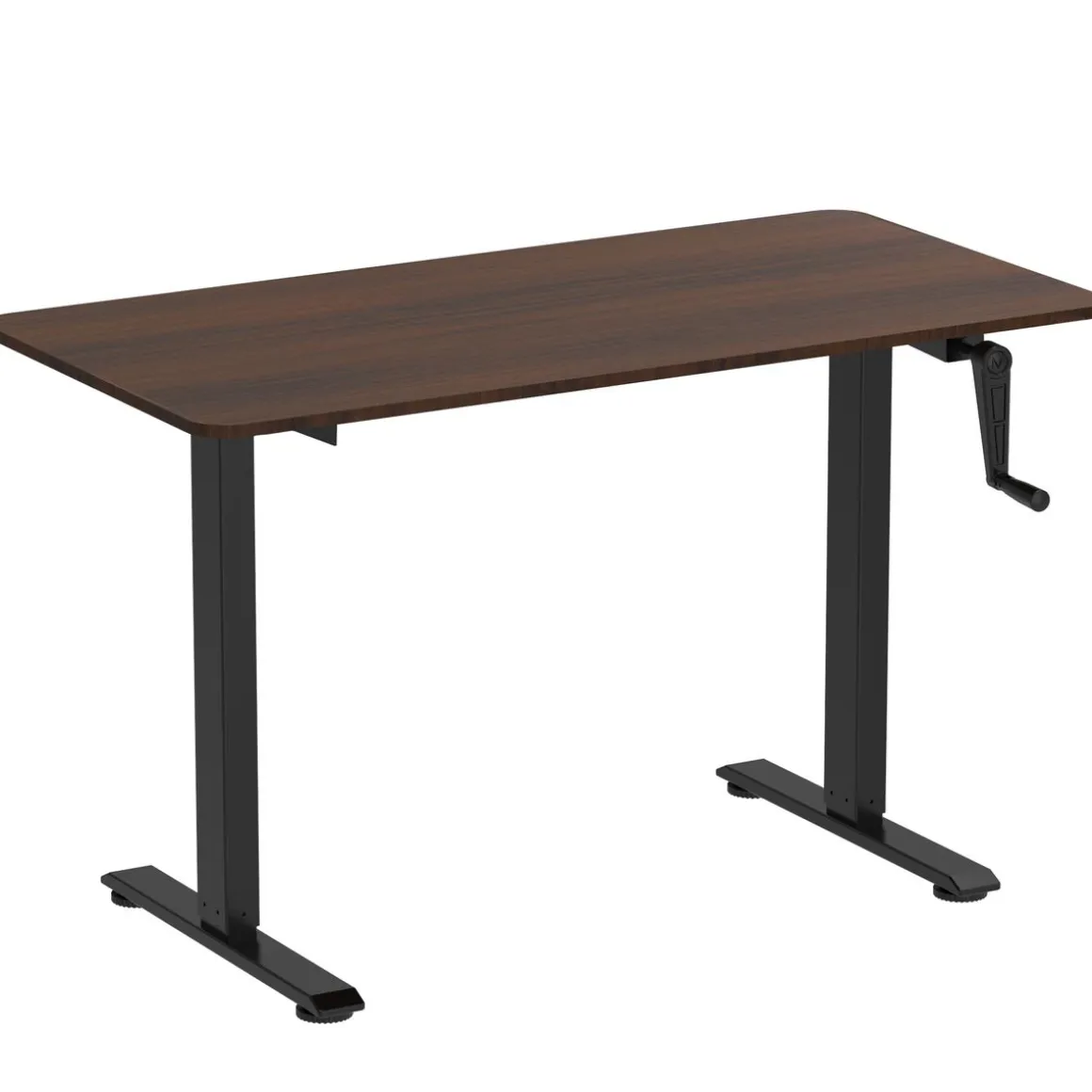 Stehpult manuell höhenverstellbar braun/schwarz 120 x 60 cm