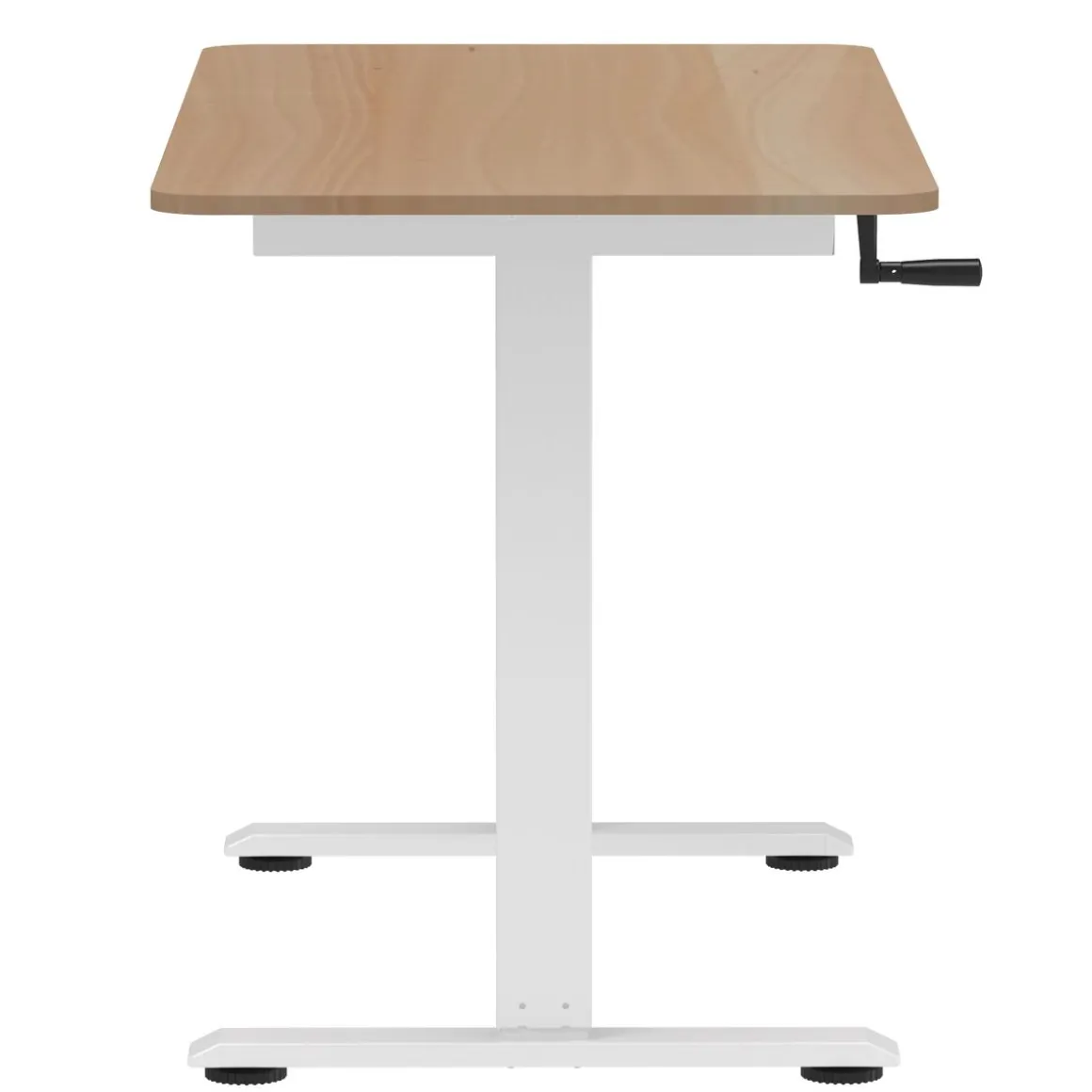Stehpult manuell höhenverstellbar hellbraun/weiss 120 x 60 cm