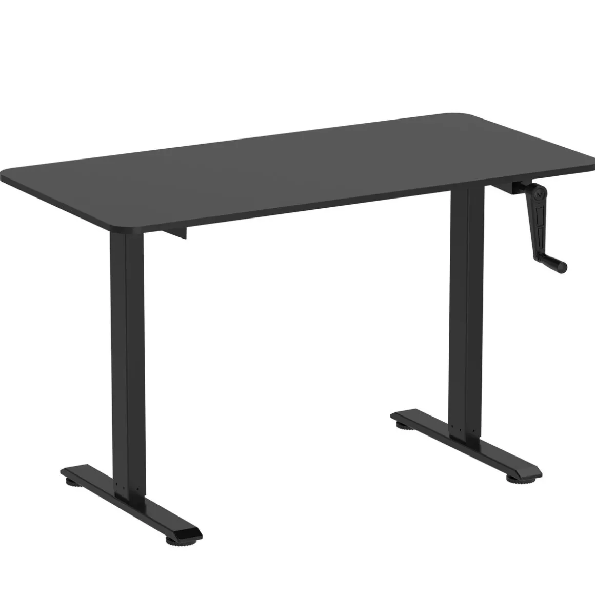 Stehpult manuell höhenverstellbar schwarz 120 x 60 cm