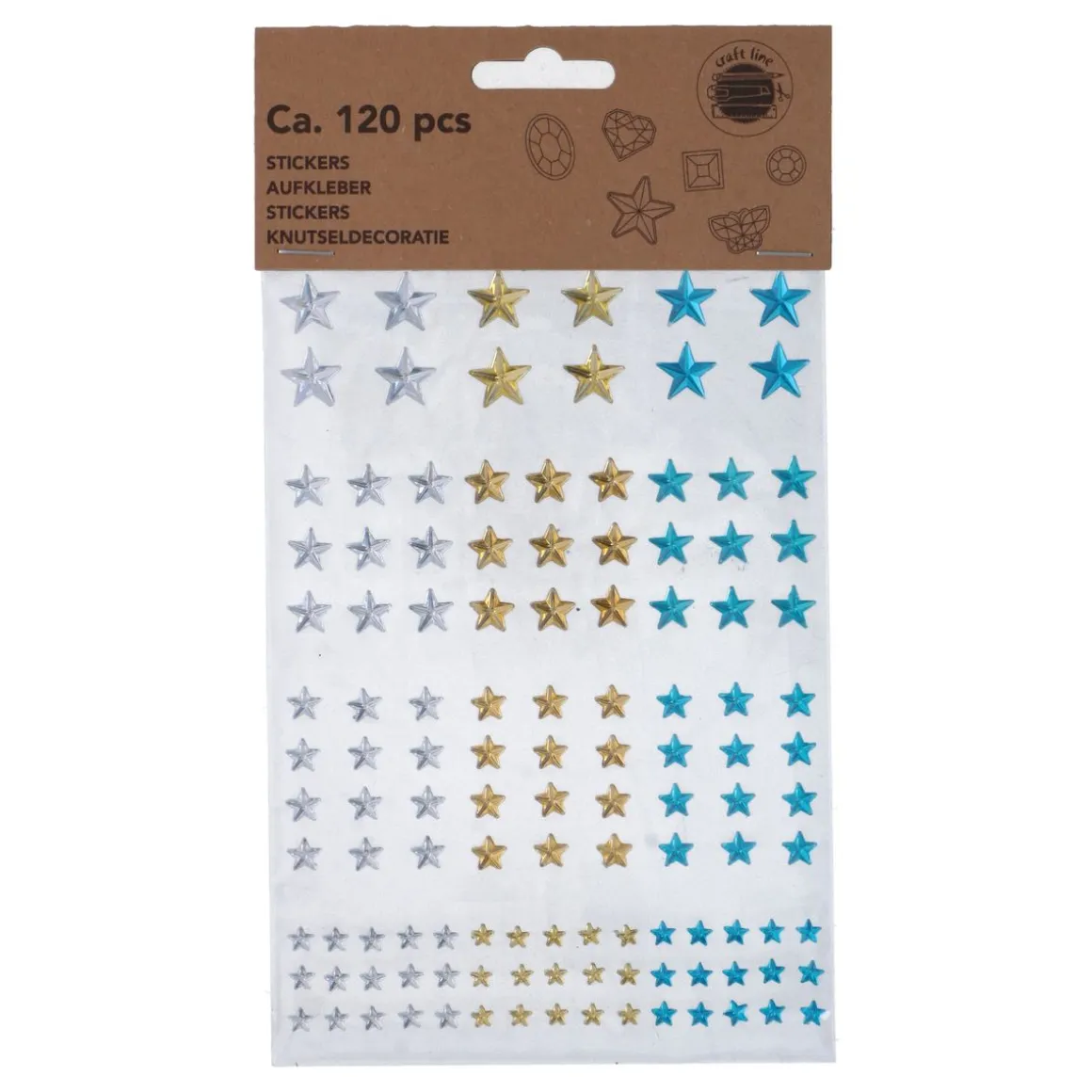 Sticker Aufkleber Set Diamant 120-teilig