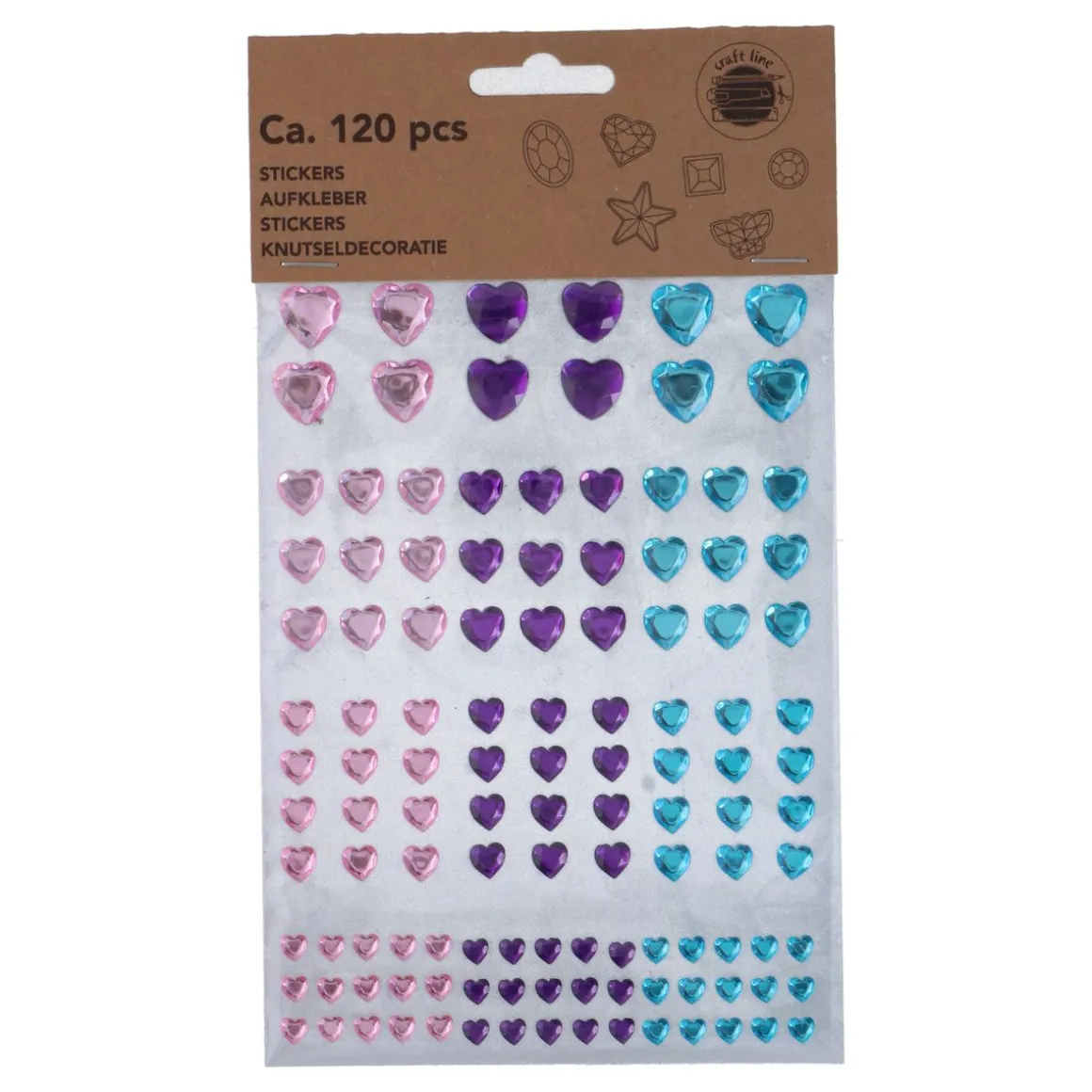Sticker Aufkleber Set Diamant 120-teilig