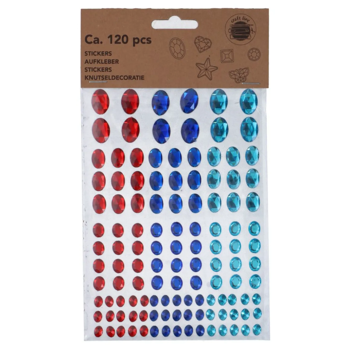 Sticker Aufkleber Set Diamant 120-teilig