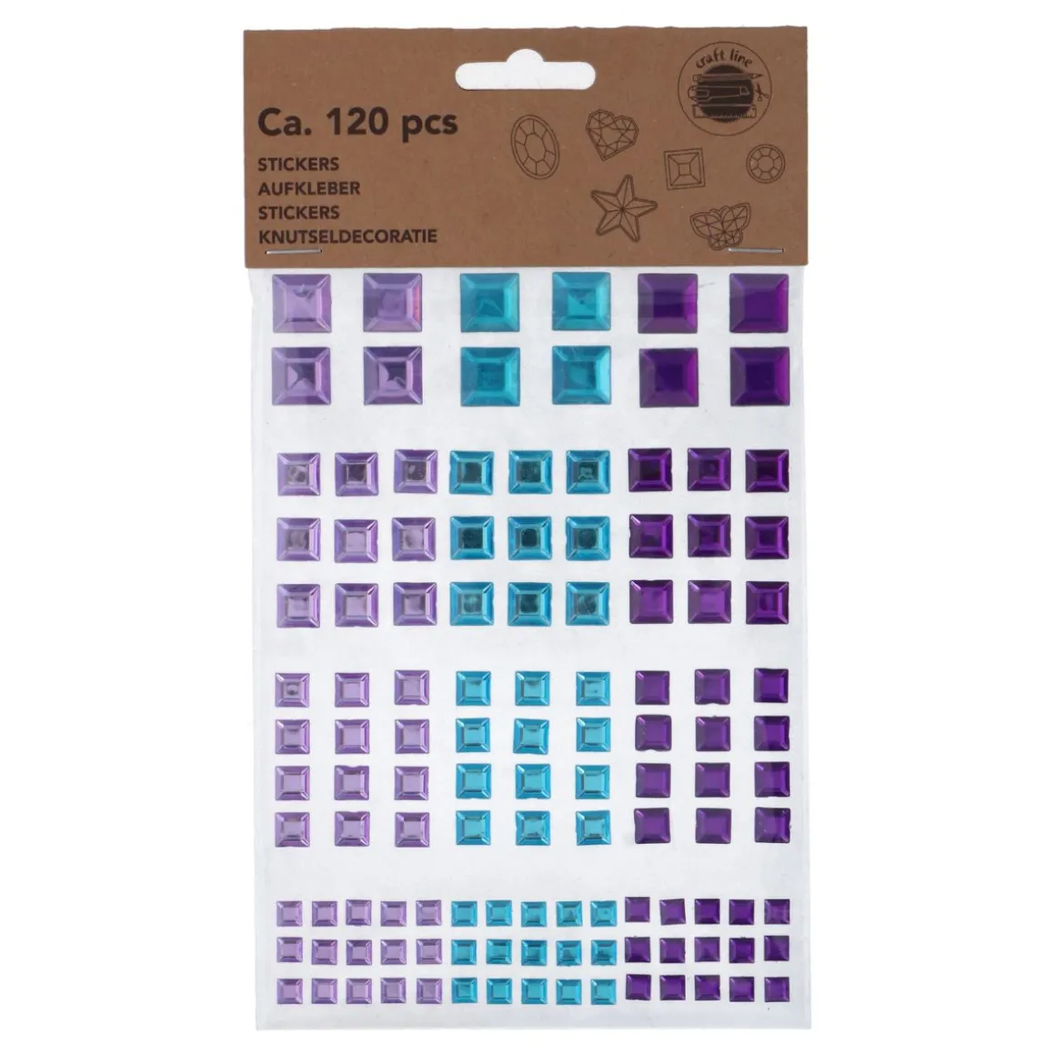 Sticker Aufkleber Set Diamant 120-teilig