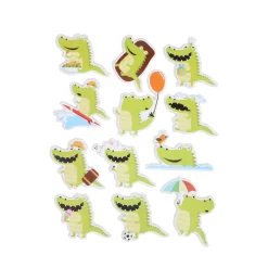 Sticker Aufkleber Set 3D 12-teilig bunt