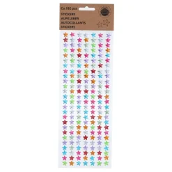 Sticker Aufkleber Set Sterne 182-teilig bunt