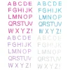 Sticker Aufkleber Strass-Buchstaben Set 27-teilig