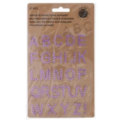 Sticker Aufkleber Strass-Buchstaben Set 27-teilig