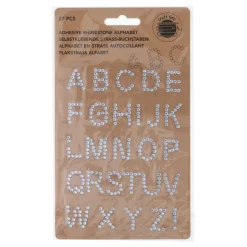 Sticker Aufkleber Strass-Buchstaben Set 27-teilig