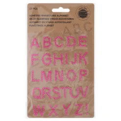 Sticker Aufkleber Strass-Buchstaben Set 27-teilig