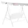 Stoffdach Hollywoodschaukel beige