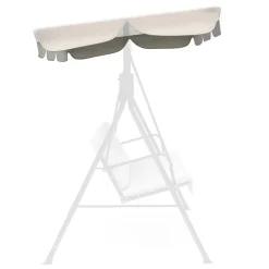 Stoffdach Hollywoodschaukel beige