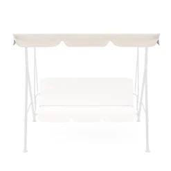 Stoffdach Hollywoodschaukel beige