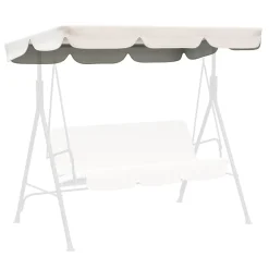 Stoffdach Hollywoodschaukel beige