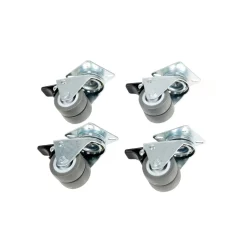 Strandkorbrolle mit Bremse 4er Set
