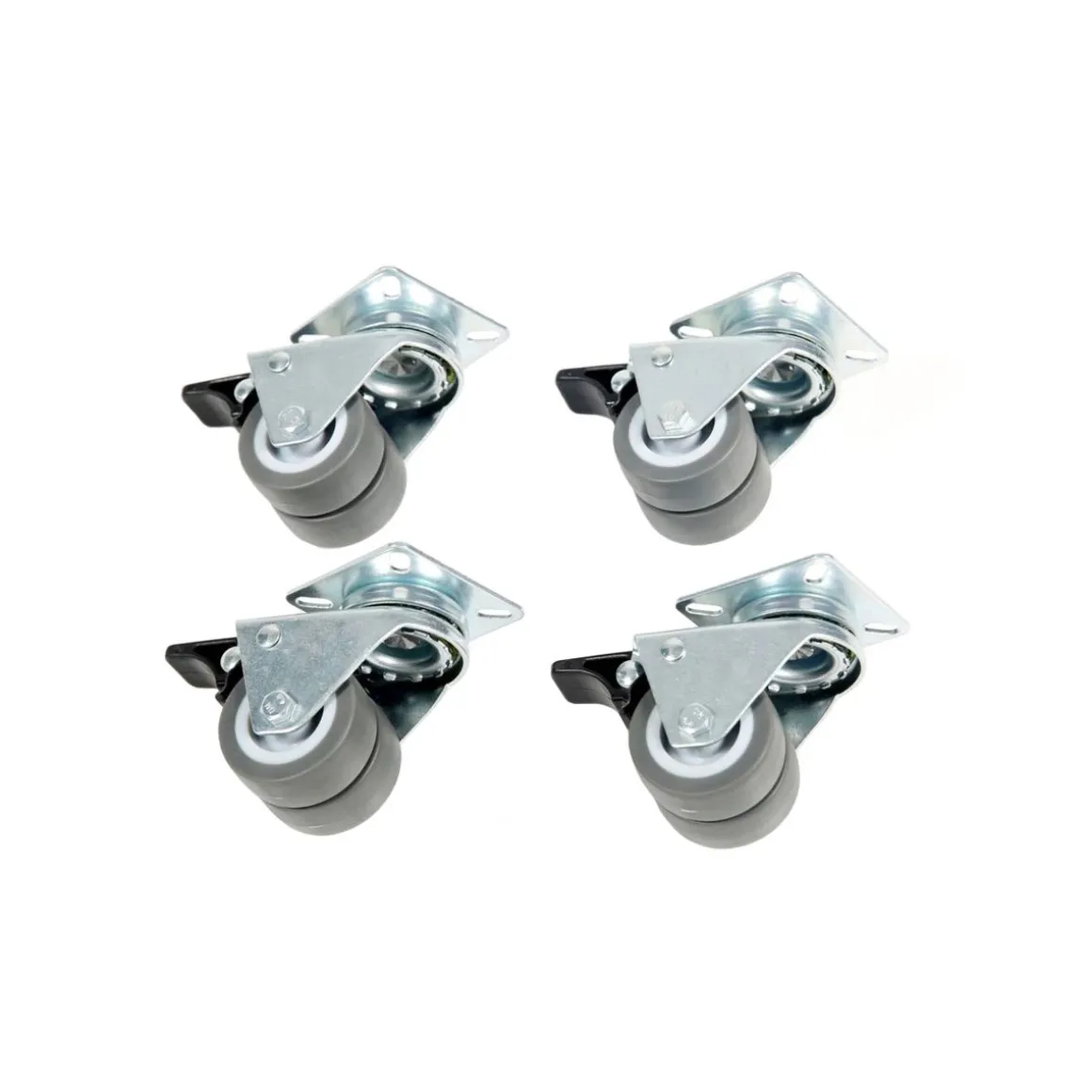 Strandkorbrolle mit Bremse 4er Set