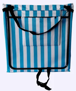Strandmatte 2er Set blau/weiss