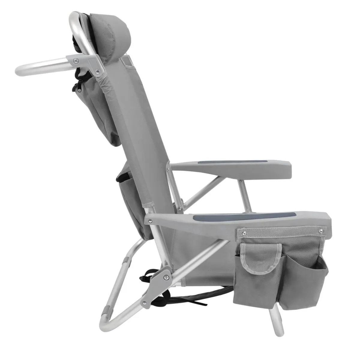 Strandstuhl klappbar 2er Set grau