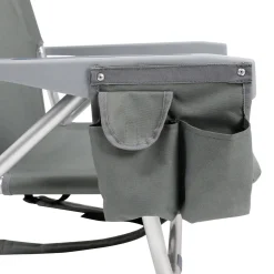Strandstuhl klappbar 2er Set grau