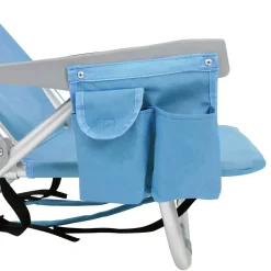 Strandstuhl klappbar hellblau
