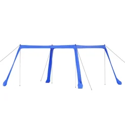 Strandzelt mit 4 Stangen 300 x 300 x 200 cm blau