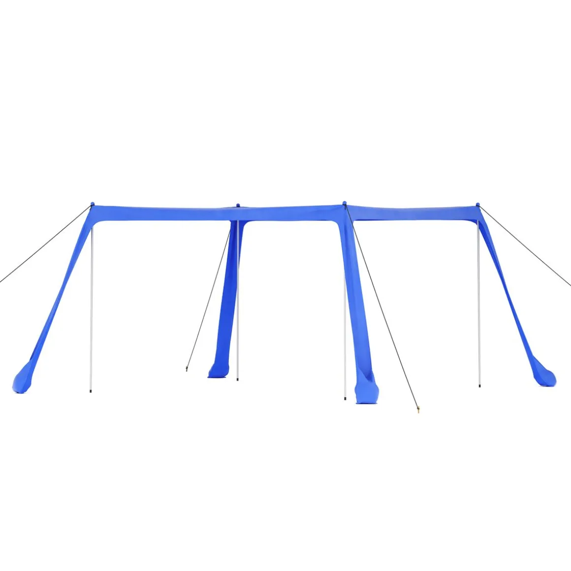 Strandzelt mit 4 Stangen 300 x 300 x 200 cm blau