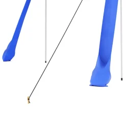 Strandzelt mit 4 Stangen 300 x 300 x 200 cm blau