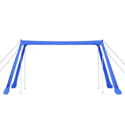 Strandzelt mit 4 Stangen 300 x 300 x 200 cm blau