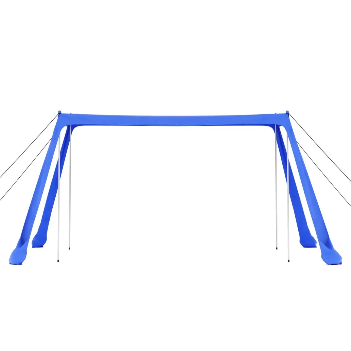 Strandzelt mit 4 Stangen 300 x 300 x 200 cm blau