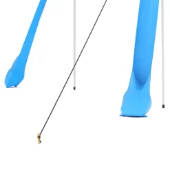 Strandzelt mit 4 Stangen 210 x 210 x 200 cm hellblau