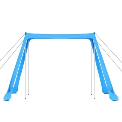 Strandzelt mit 4 Stangen 210 x 210 x 200 cm hellblau