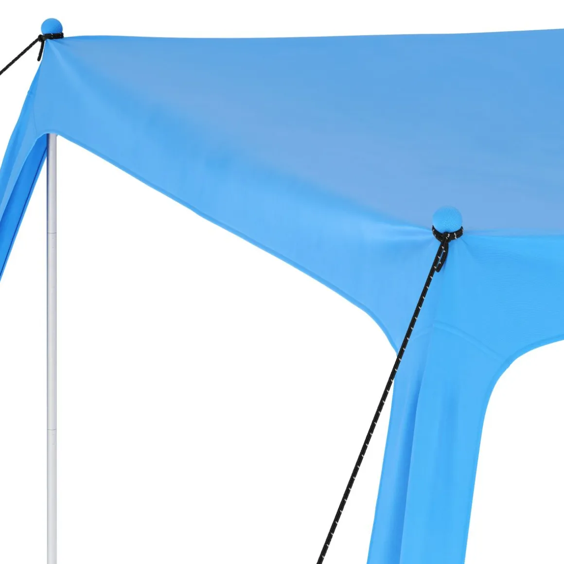 Strandzelt mit 4 Stangen 210 x 210 x 200 cm hellblau
