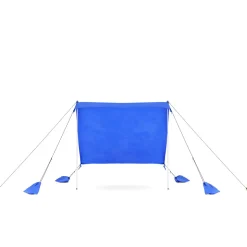 Strandzelt Sonnensegel mit 2 Stangen 210 x 210 x 200 cm blau
